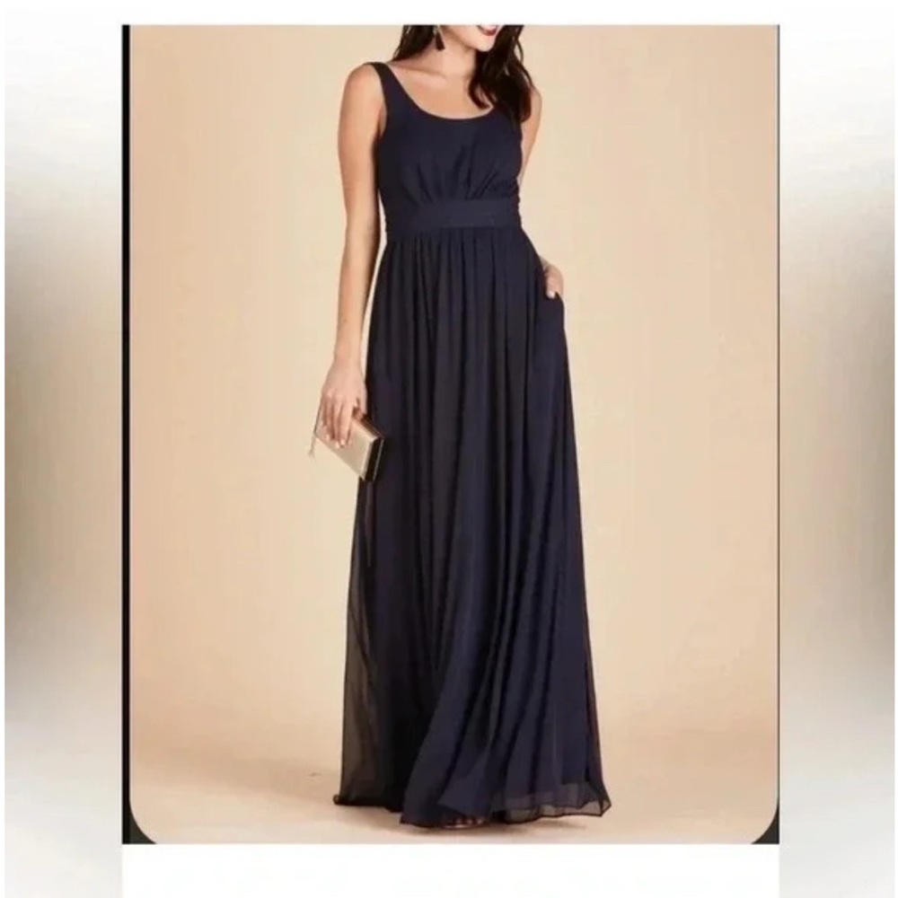 BIRDY GREY JAN BRIDESMAIDS DRESS NAVY SMALL